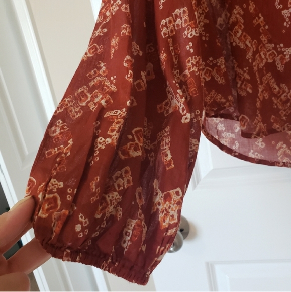 Free People Cotton Button Down Blouse - Picture 2 of 8